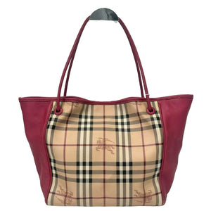 Pre-Owned Burberry Small Haymarket Check Canterbury Tote Bag N22860400