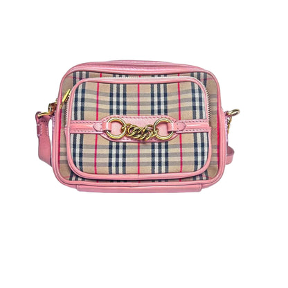 Pre-Owened Burberry 1983 Check Link Camera Bag N22987437