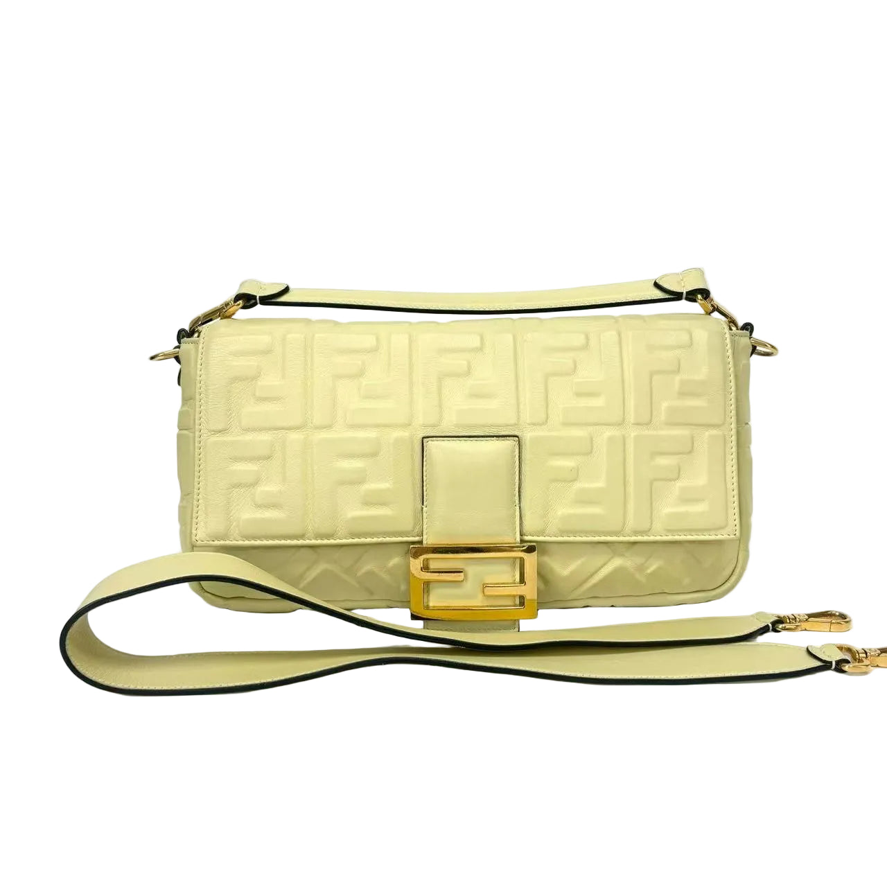 Pre-Owned Fendi Medium Baguette luxury shoulder bag Size Medium N22982068