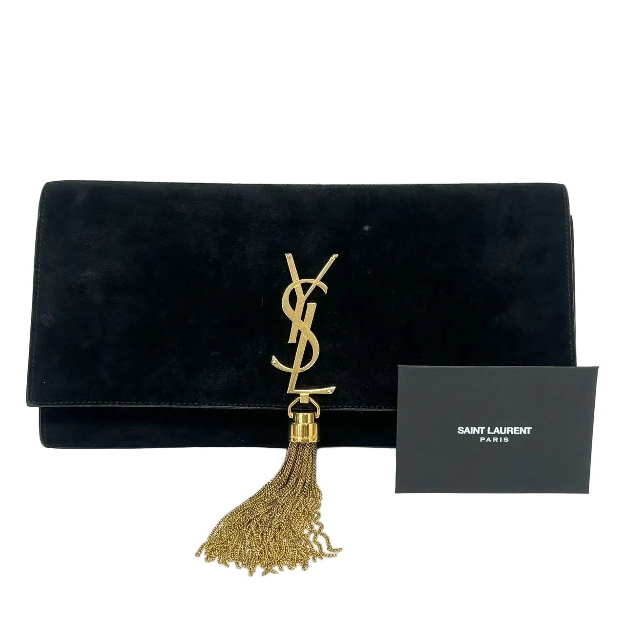 Pre-Owned Saint Laurent Kate Monogram Tassel Clutch Size Medium N22982056