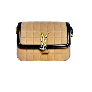 Pre-Owned Saint Laurent Solferino Small Suede Shoulder Bag N22987572