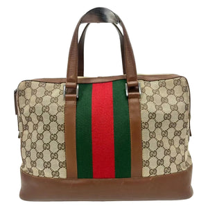 Pre-Owned Gucci Sherry Line GG Canvas Boston Bag N23037155