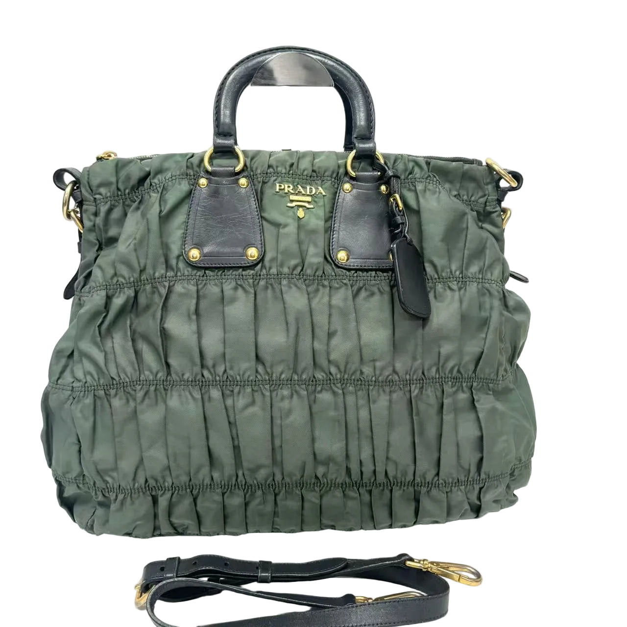 Pre-Owned Prada Tessuto Gaufre Tote N23037088