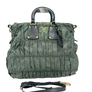 Pre-Owned Prada Tessuto Gaufre Tote N23037088
