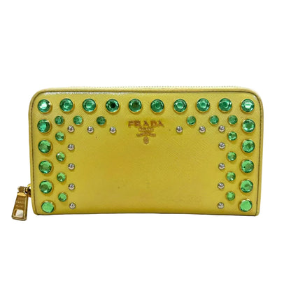 Pre-Owned Prada Saffiano Vernice leather wallet Limited Edition