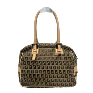 Pre-Owned Fendi Zucchino Boston bag "Mini Boston" N23037492