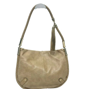 Pre-Owned Gucci Britt Tassel Flap Bag in beige N23064116