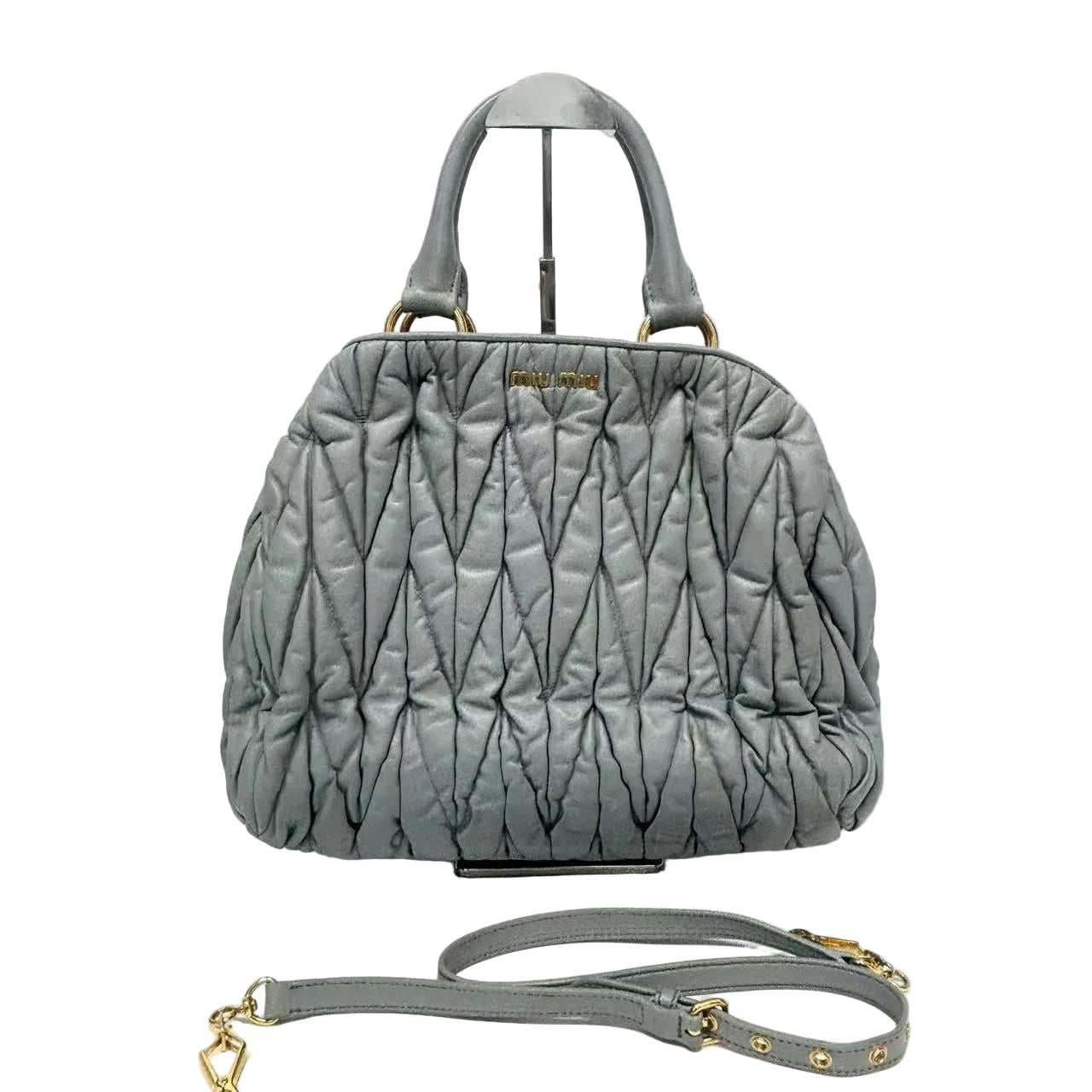 Pre-Owned Miu Miu Matelassé 2-Way Shoulder Bag N23063969