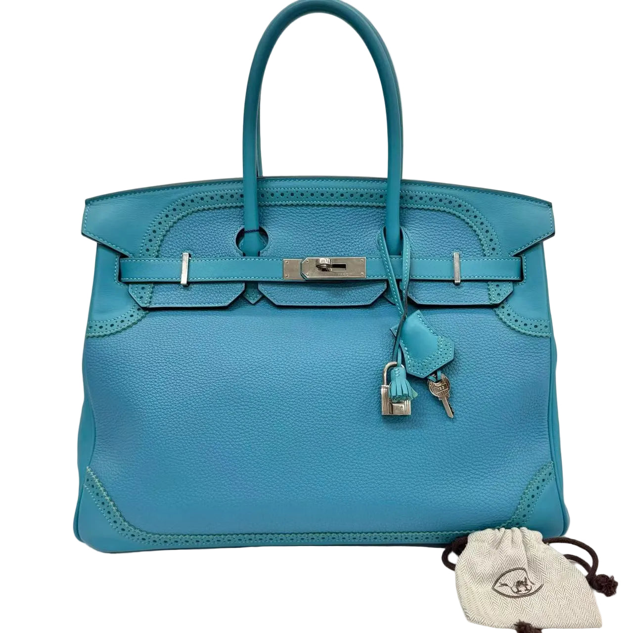 Pre-Owned Hermès Birkin 35 Retourne in the color Tosca N23117480