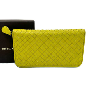 Pre-Owned Bottega Veneta Intrecciato Zip Around Long Wallet N22904205