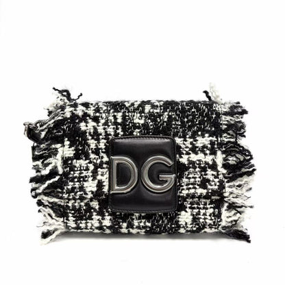 Pre-Owned Dolce & Gabbana Tweed Mini Millennials Crossbody Bag N22426922