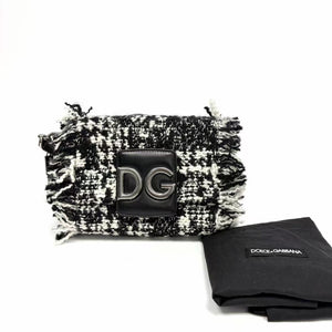 Pre-Owned Dolce & Gabbana Tweed Mini Millennials Crossbody Bag N22426922