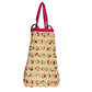 Pre-Owned Medium Lady Dior crafted from woven raffia with fuchsia leather trim N22988071