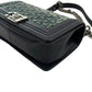 Pre-Owned Chanel Navy and Green Woven Calfskin Medium Boy Bag WWL2999