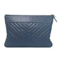 Pre-Owned Chanel Chevron Quilted O-Case Clutch Size Medium N24707266