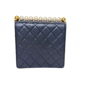Pre-Owned Chanel Pearl Top Handle Flap Bag N21503638