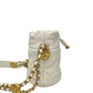 Pre-Owned Mini Quilted Caviar Twist Your Buttons Drawstring Bucket Bag N21766683