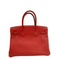 Pre-Owned Hermès Birkin 30 in red Togo leathe