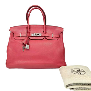 Pre-Owned Hermès Birkin 35 in the color Bougainvillier N22007402