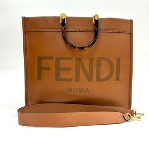 Fendi Caramel-Colored Tote Bag (Base Length: 40cm) – N23015904