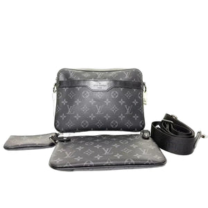 Pre-Owned Louis Vuitton Trio Messenger bag in Monogram Eclipse