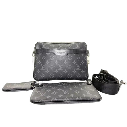 Pre-Owned Louis Vuitton Trio Messenger bag in Monogram Eclipse