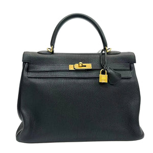 Pre-Owned Hermès Kelly 35 crafted from Togo leather in the Retourne style N23359396