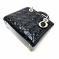 Pre-Owned DIOR Black 5-Slot Patent Leather Lady Dior Medium size SZ3022606030338