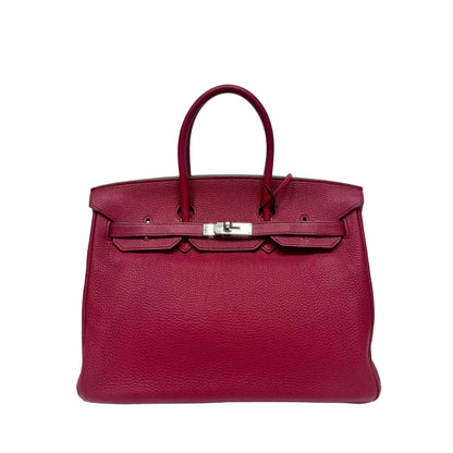 Pre-Owned Hermès Birkin 35 — Pomegranate Red Year 2012