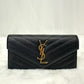 Pre-Owned YSL extured Envelope Clutch Wallet N21610315