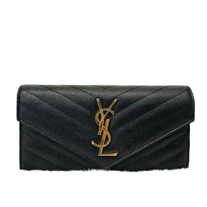 Pre-Owned  Saint Laurent Cassandre Matelassé Large Flap Wallet N21610315