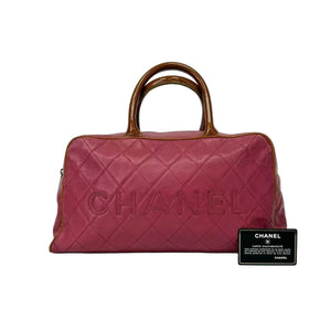 Pre-Owned Chanel Boston Handbag Medium/Large N22622859