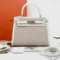 Pre-Owned Hermès Kelly 28 in Canvas and Leather SZ3072607193948