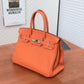 Pre-Owned Hermès Birkin 30 Handbag in signature Hermès Orange SZ3042607204181
