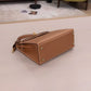 Pre-Owned Hermès Kelly 25 Sellier in Gold (Gold Brown) with Gold Hardware SZ3032607265078