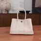 Pre-Owned Hermès Neo Garden 23 (commonly referred to as the Garden Party Mini) in Milkshake White SZ3032607010069