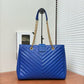 Pre-Owned Yves Saint Laurent Matelassé Chevron Monogram Shopper Tote SZ3102607122331