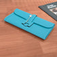 Pre-Owned HERMÈS Jige Elan 29 Clutch in Macaron Blue (officially known as Bleu Atoll) SZ3102607275310