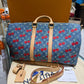 Pre-Owned Louis Vuitton x Takashi Murakami Cherry Keepall Bandoulière 45 (Style: M13875)