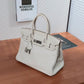 Pre-Owned Hermès Birkin 30 Beton Togo leather with Palladium Hardware SZ3032607194035