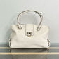 Pre-Owned Salvatore Ferragamo Gancini Pebbled Leather Shoulder Bag SZ3022607214273