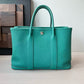 Pre-Owned Hermès Garden Party 30 Tote in Vert Véronèse (Verona Green) SZ6042607204102