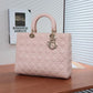 Pre-Owned DIOR Pink Lady Dior Bag (Large 7-Slot Size) premium quilted lambskin leather SZ3032607305743