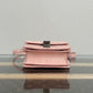 Pre-Owned Celine Classic Box Bag Pink Lizard Skin with Silver Hardware