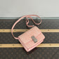 Pre-Owned Celine Classic Box Bag Pink Lizard Skin with Silver Hardware