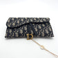 Pre-Owned Dior Saddle Chain Bag Oblique Canvas