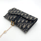 Pre-Owned Dior Saddle Chain Bag Oblique Canvas