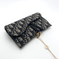 Pre-Owned Dior Saddle Chain Bag Oblique Canvas