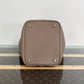 Pre-Owned HERMÈS Picotin Lock 22 Etoupe Clemence Leather | Palladium Hardware | W Stamp