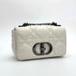 Pre-Owned Dior Caro Bag Small White Cannage